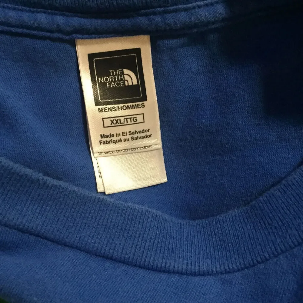 The North Face T-Shirt Mens Size XXL Blue Cotton Short Sleeve Ames Bros Ski Tee